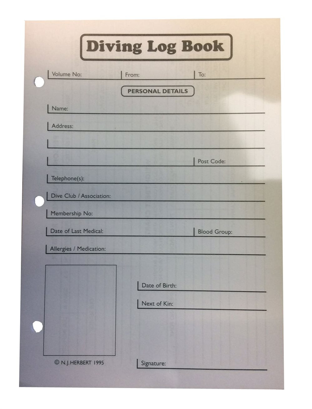 Enjay Marine Logbook Inserts