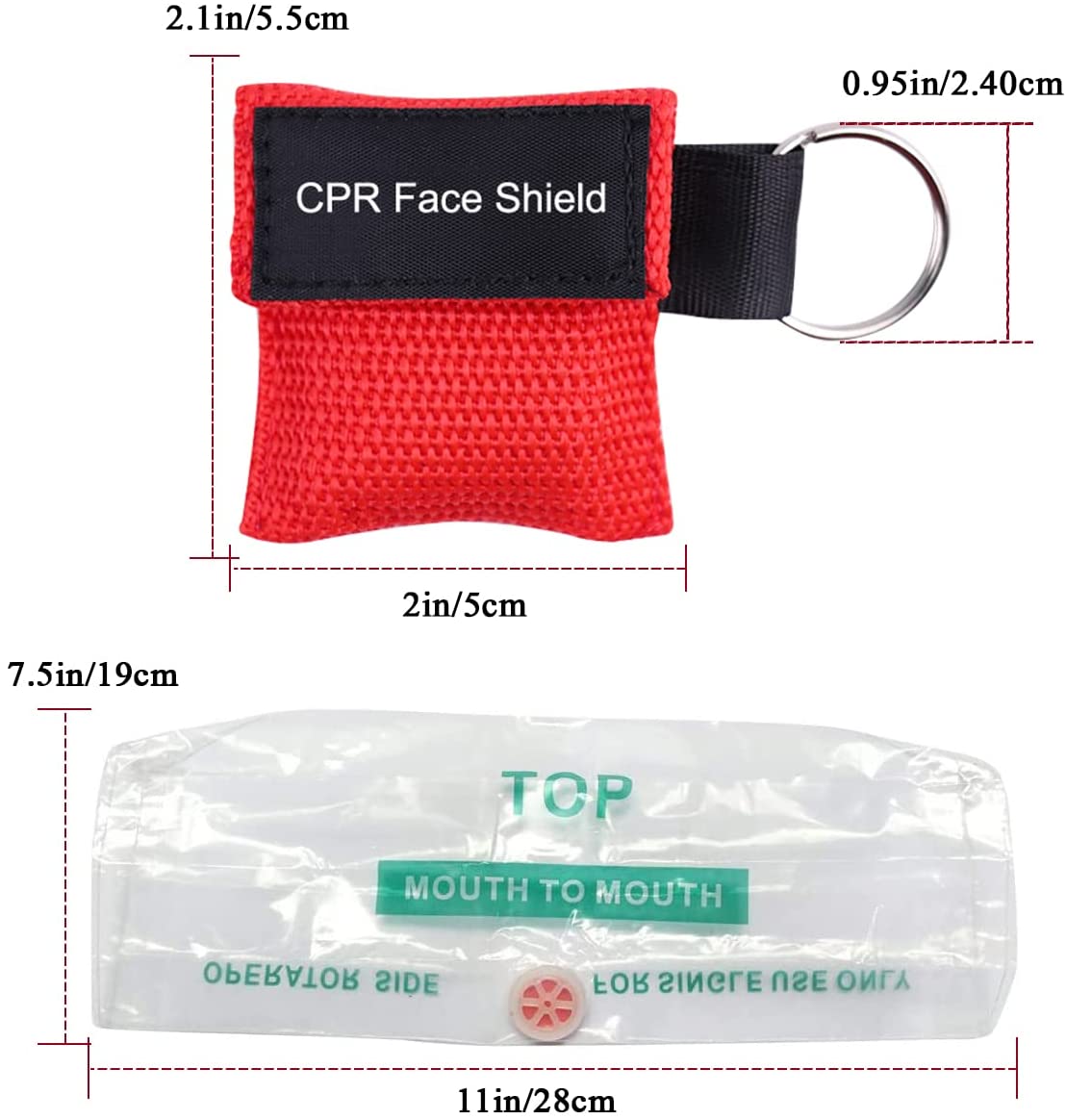 CPR Face Shield Keyring