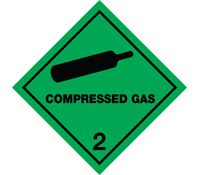 Compressed Gas Sticker