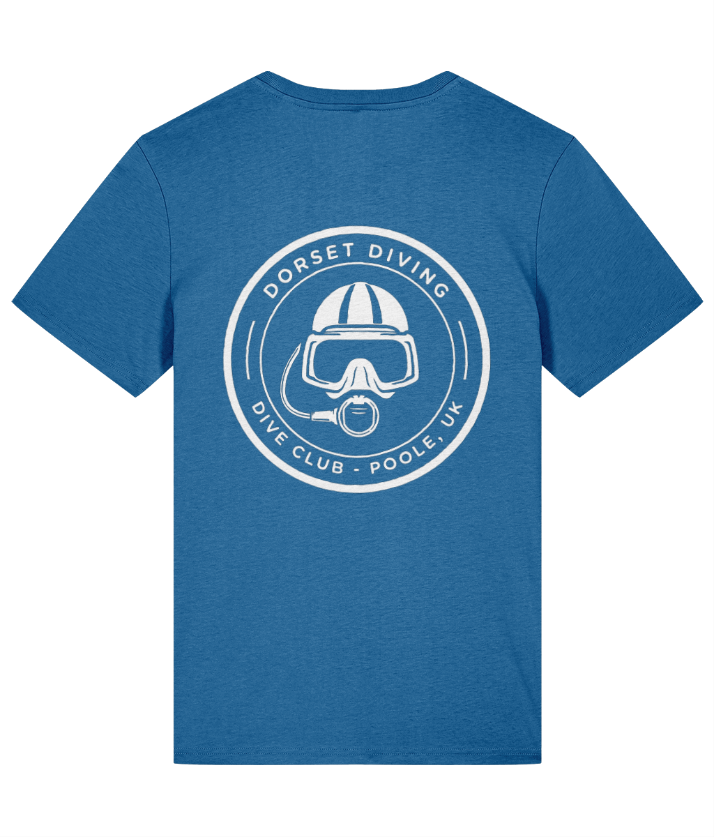 Men's DDS Diver Organic T-Shirt (White Design)
