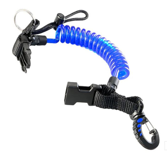 Coiled Lanyard with Quick Release