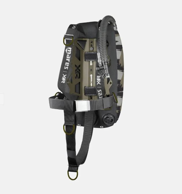 MARES Tactical Green Single Backmount Set