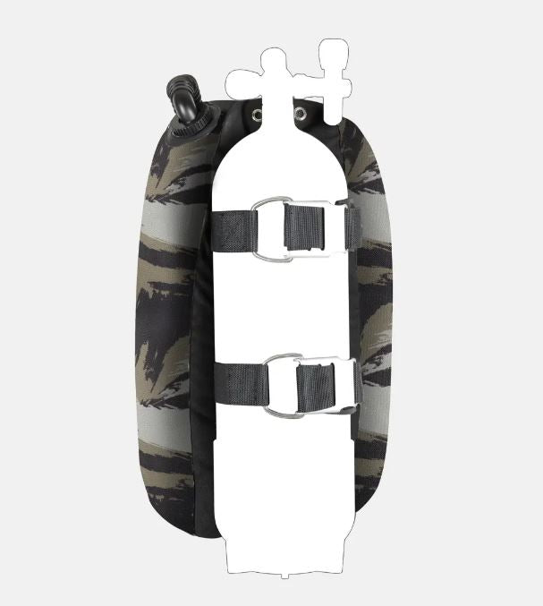 MARES Tactical Green Single Backmount Set