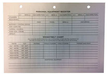 Enjay Marine Logbook Inserts